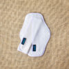 A natural hemp fleece reusable menstrual pad with a towel insert